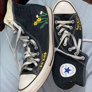 black high top converse